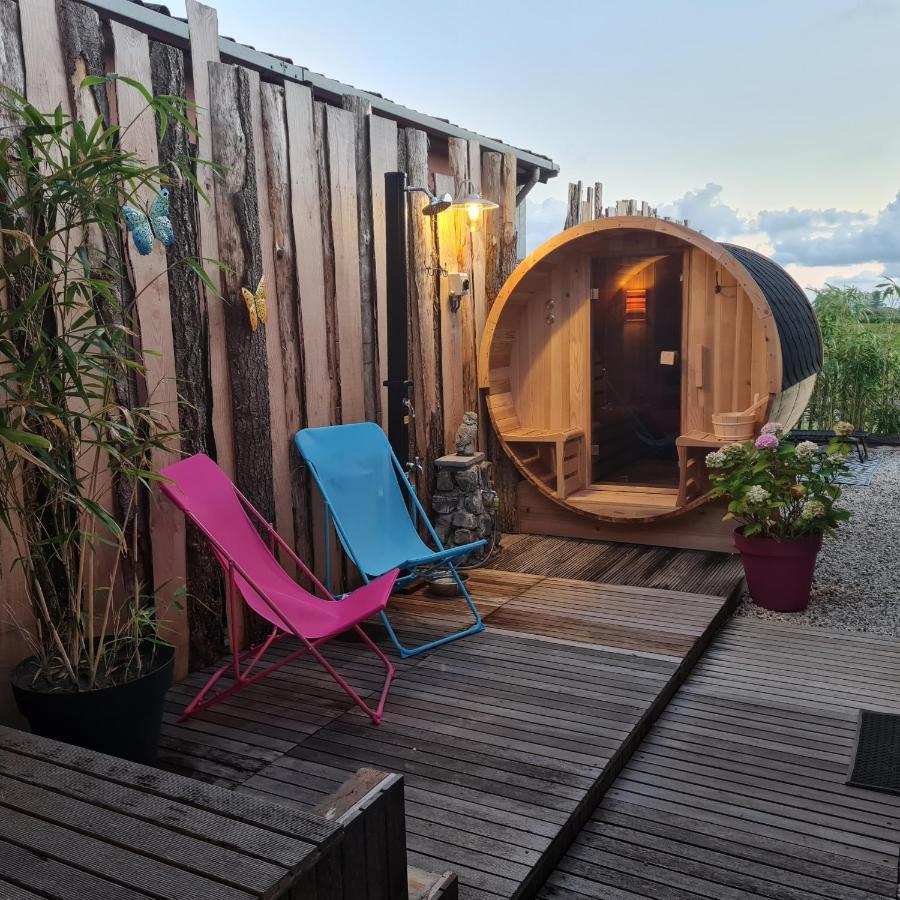Wellness Chalet Met Jacuzzi, Sauna, Omheinde Tuin, Sint-Annaland Extérieur photo