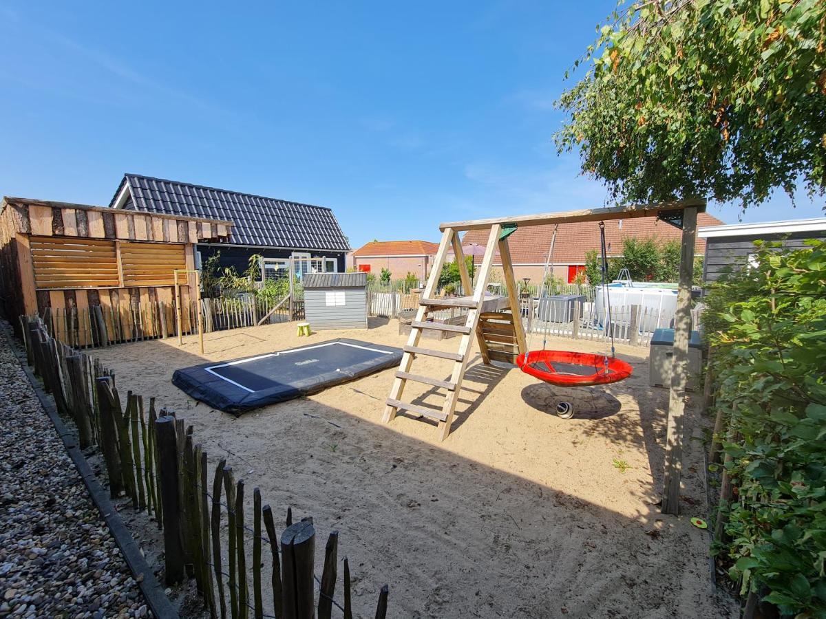 Wellness Chalet Met Jacuzzi, Sauna, Omheinde Tuin, Sint-Annaland Extérieur photo